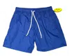 Hartford Men's Mid Length Swim Short In Solid Blue In Blue
