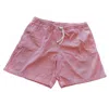 Hartford Men's Pinstripe Swim Short In Red In Pink