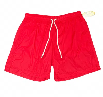 Hartford Men's Solid Swim Short In Red