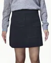 Hartford Messina Knitted Skirt In Dark Grey In Grey