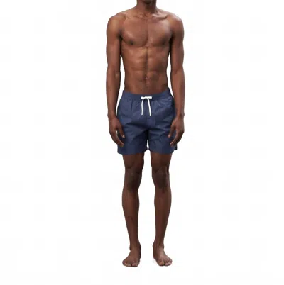 Hartford Nylon Swim Trunks In Navy In Blue