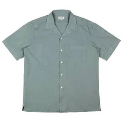 Hartford Palm Mc Pat Tencel Blend Shirt Faded Green