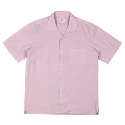 Hartford Palm Mc Pat Tencel Blend Shirt Faded Rose In Purple