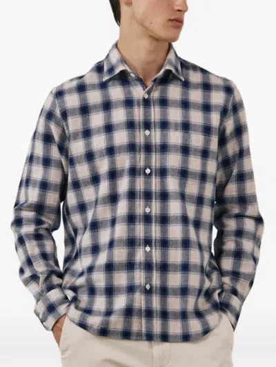 Hartford Paul Check-print Long-sleeve Shirt In Multi