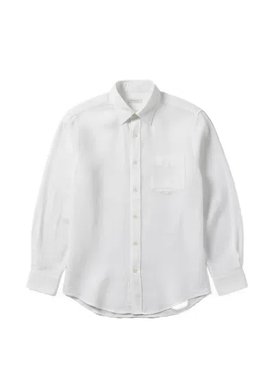 Hartford Paul Pat Linen Shirt In White