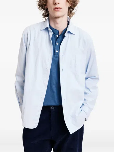 Hartford Paul Long-sleeve Shirt In Blue