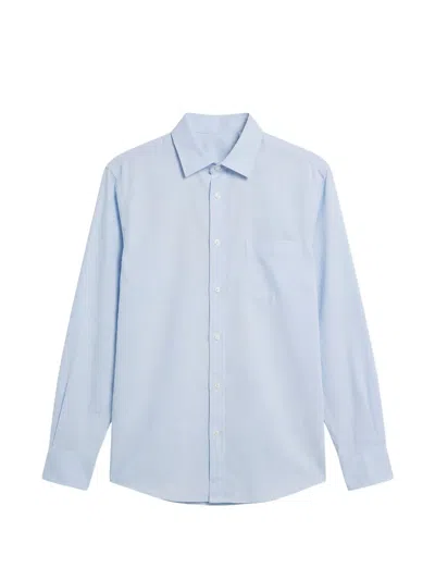 Hartford Paul Pocket Shirt In Blue