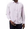 Hartford Paul Woven Mussoletta Button Down Shirt In Pink In Pink
