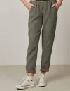 Hartford Philemon Woven Pant In Army Green In Grey