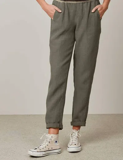 Hartford Pirouette Pant In Army In Grey