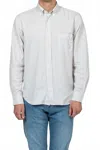 Hartford Pitt Pat Button Down Shirt In White In White