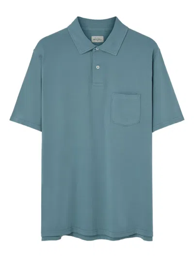 Hartford Pocket Short-sleeved Polo Shirt In Blue