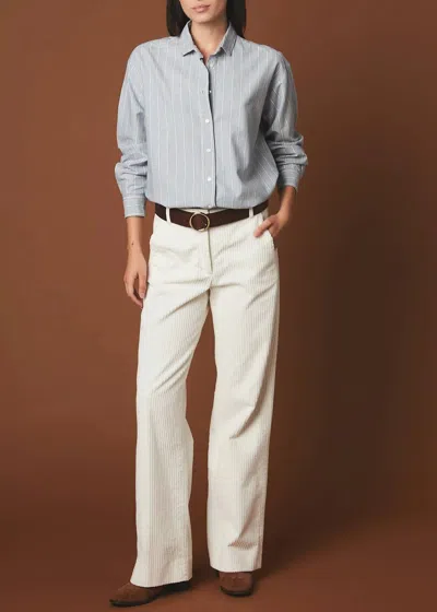 Hartford Prago Corduroy Pant In Snow In White