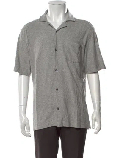 Pre-owned Hartford Short Sleeve Shirt In Grey