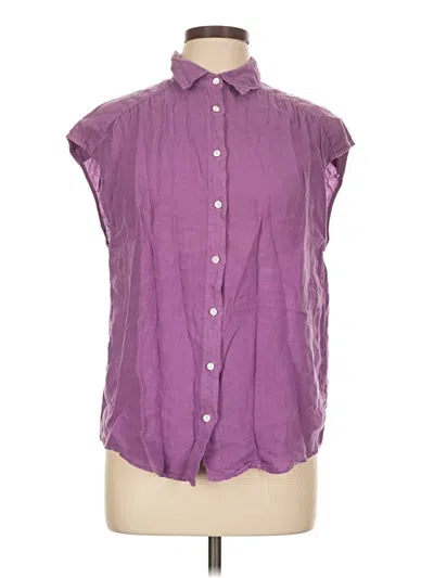 Pre-owned Hartford Sleeveless Button Down Shirt In Purple