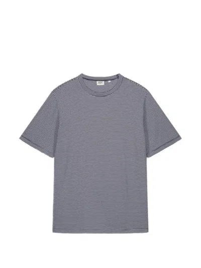 Hartford Striped Cotton T-shirt In Blue