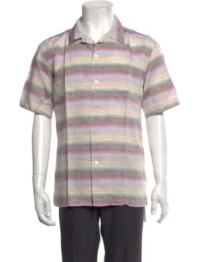 Pre-owned Hartford Striped Short Sleeve Shirt W/ Tags In Multicolor