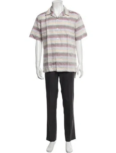 Pre-owned Hartford Striped Short Sleeve Shirt W/ Tags In Multicolor