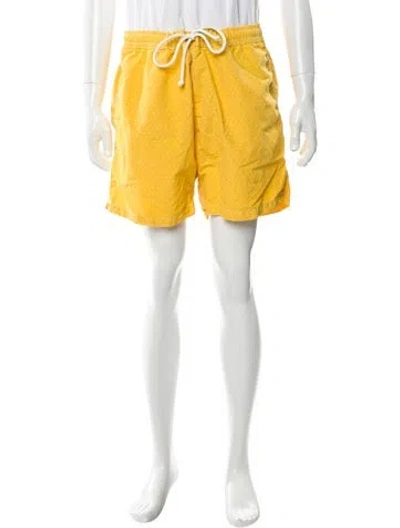 Pre-owned Hartford Swim Trunks In Yellow