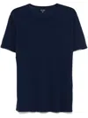 Hartford Basic Crew Neck Cotton T-shirt In Blue