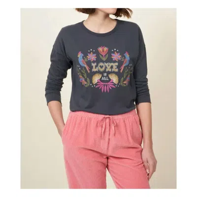 Hartford Talove Tee In Charcoal In Blue
