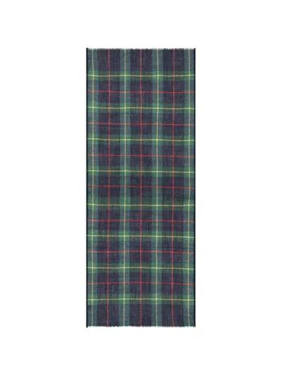 Hartford Tartan Scarf In Gray