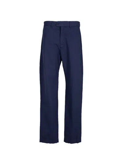Hartford Taylor Straight-leg Trousers In Blue