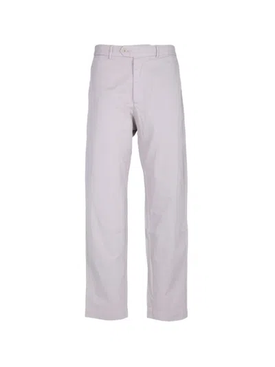 Hartford Taylor Straight-leg Trousers In Gray