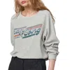 Hartford Teasy Heather Grey Velvet Sweatshirt In Grey