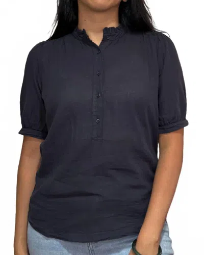 Hartford Teena Knit T-shirt In Charcoal In Pink