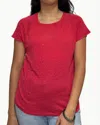 Hartford Telcy Knit T-shirt In Watermelon In Red