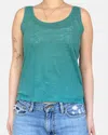 Hartford Telord Knit Tank Top In Lagoon In Pink