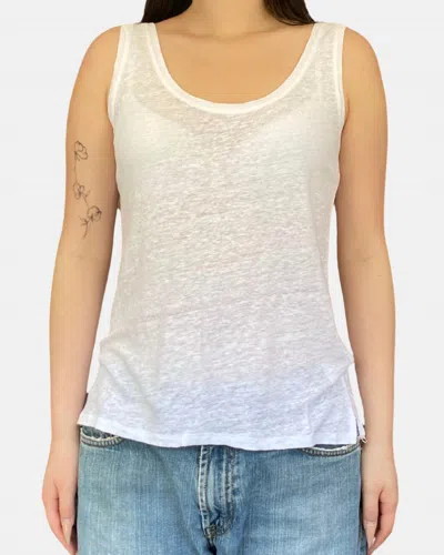 Hartford Telord Knit Tank Top In White