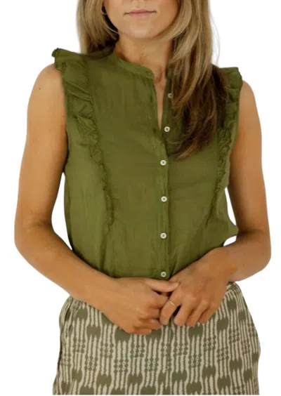 Hartford Teory Shirt In Matcha In Multi