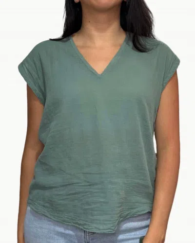 Hartford Tomari Knit T-shirt In Agave In Gray