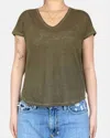 Hartford Tomio Knit Tshirt In Army In Green