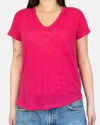 Hartford Tomio Knit Tshirt In Grenadine In Red