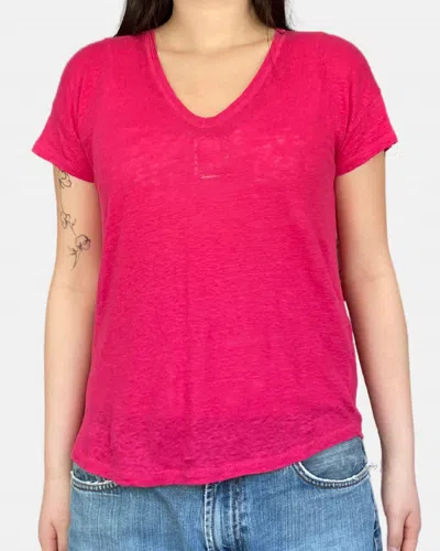 Hartford Tomio Knit Tshirt In Grenadine In Red