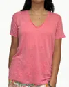 Hartford Torama Knit T-shirt In Hibiscus In Pink