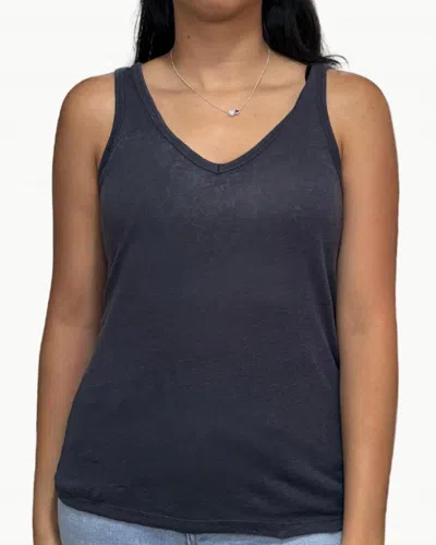 Hartford Toshio Knit Tank In Graphite In Blue