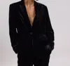Hartford Vekma Velvet Jacket In Black