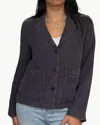 Hartford Vizir Woven Jacket In Anthracite In Black