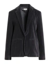 Hartford Woman Blazer Charcoal Size 3 Cotton, Elastane