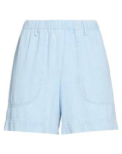 Hartford Woman Denim Shorts Blue Size 1 Lyocell, Linen