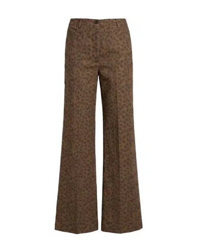 Hartford Woman Pants Brown Size 0 Cotton, Lyocell