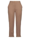 Hartford Woman Pants Camel Size 5 Polyester, Viscose, Wool, Elastane In Beige