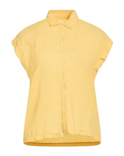 Hartford Woman Shirt Marigold Size 3 Cotton In Yellow