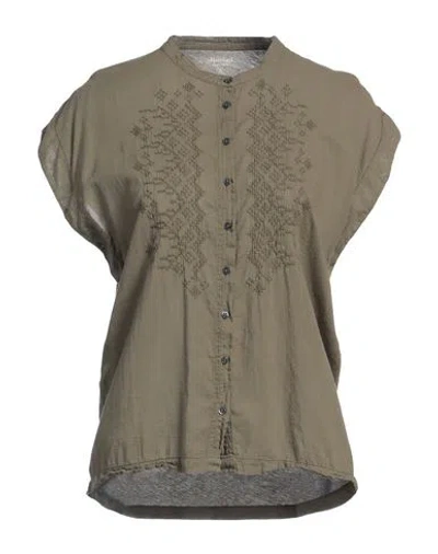 Hartford Woman Shirt Military Green Size 3 Cotton