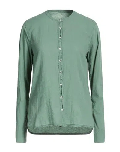 Hartford Woman Shirt Sage Green Size 4 Cotton