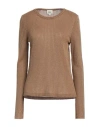 Hartford Woman Sweater Camel Size 1 Viscose, Polyester, Polyamide In Beige